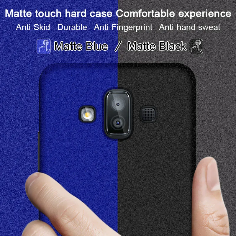 For Samsung Galaxy J7 Duo Case iMak Cowboy Frosted Shell Hard Cover Phone + Screen Protector Film |