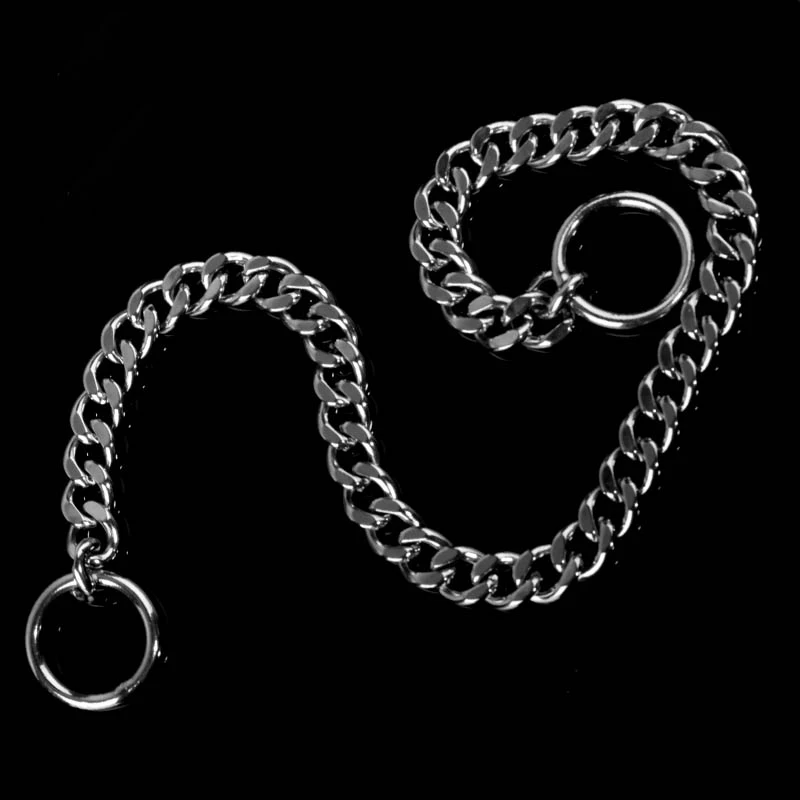 Регулируемый высококачественный металлический Змеиный собачий ошейник с цепью