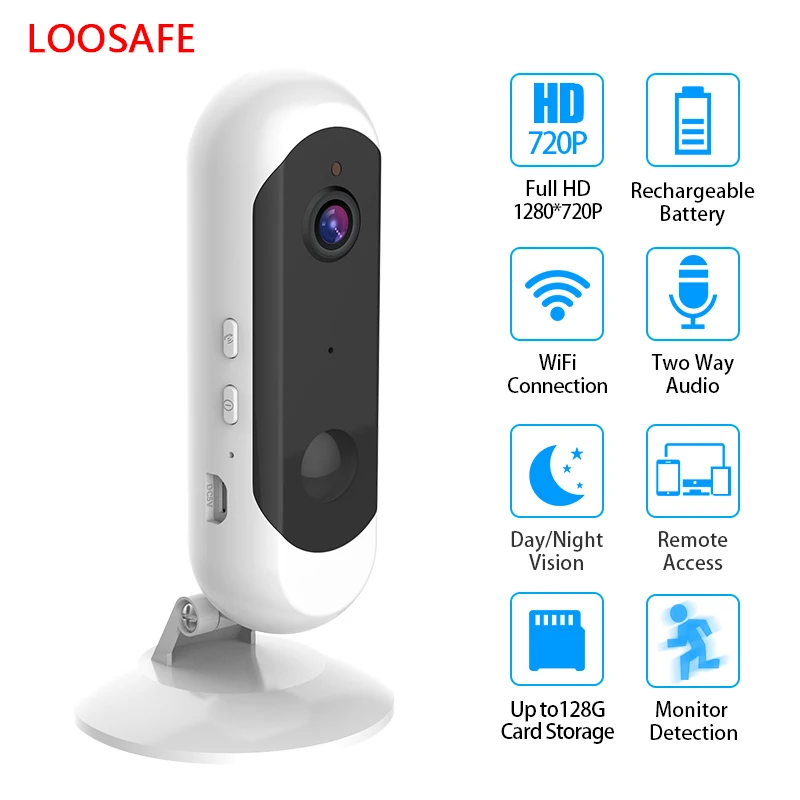 LOOSAFE умная камера видеонаблюдения 1080P HD IP беспроводная Wi Fi для помещения|Камеры