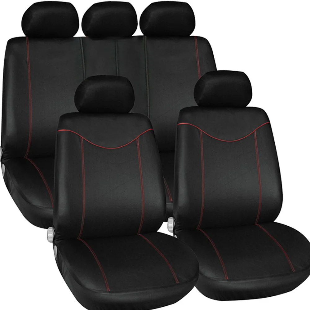 

High Quality Car Seat Covers Universal Fit Polyester 3MM Composite Sponge Car Styling lada car cases seat cover accessories