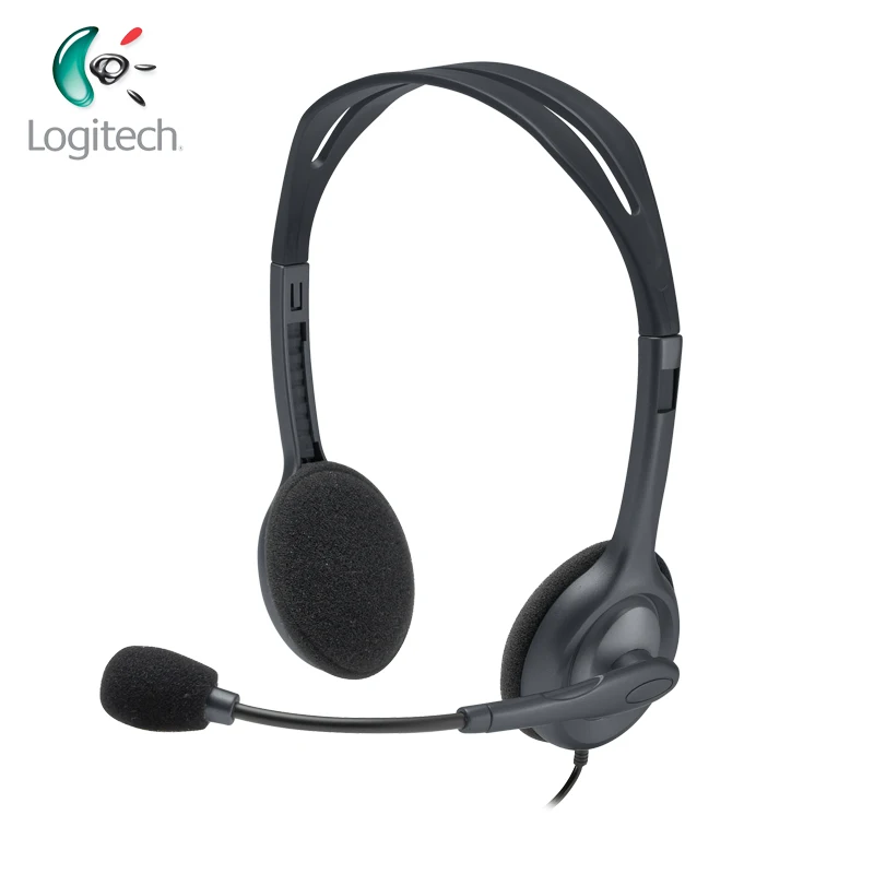 Стереогарнитура Logitech H111 с наушниками несколькими устройствами 3 5 мм для почти