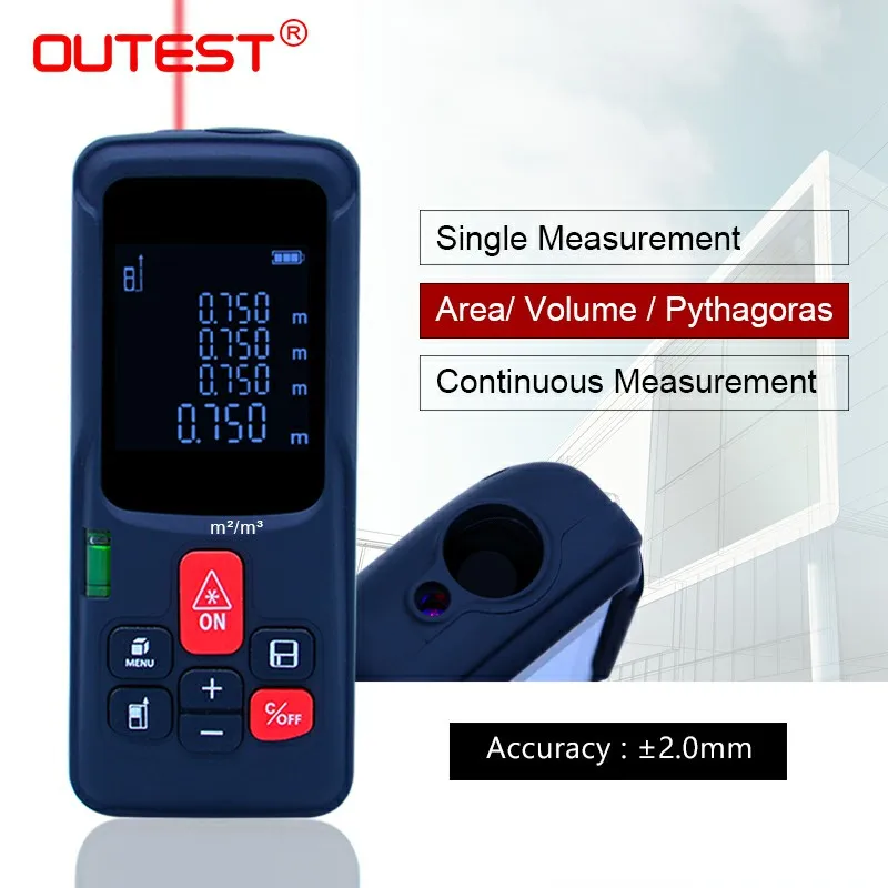 OUTEST лазерный дальномер рулетка построить устройства Trena правитель Diastimeter| |