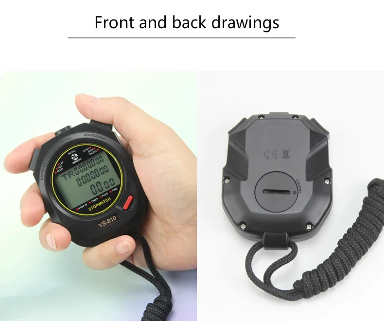 Stopwatch timer referee sports fitness electronic stopwatch countdown timer. 10/30/60/100 road. | Инструменты