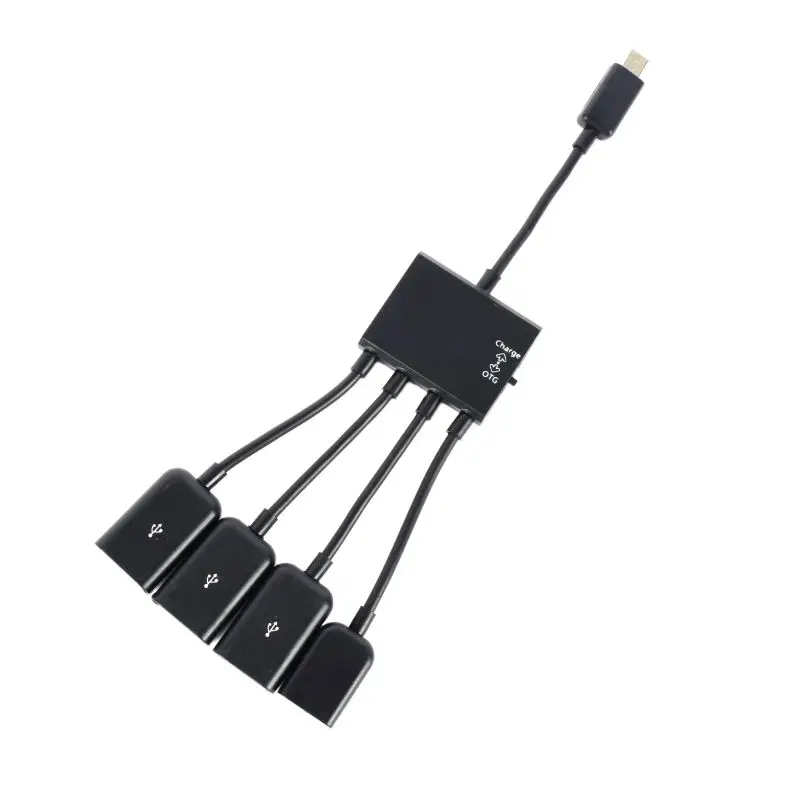 Универсальный 4-в-1 Стандартный Micro USB OTG концентратор удлинитель адаптер зарядный