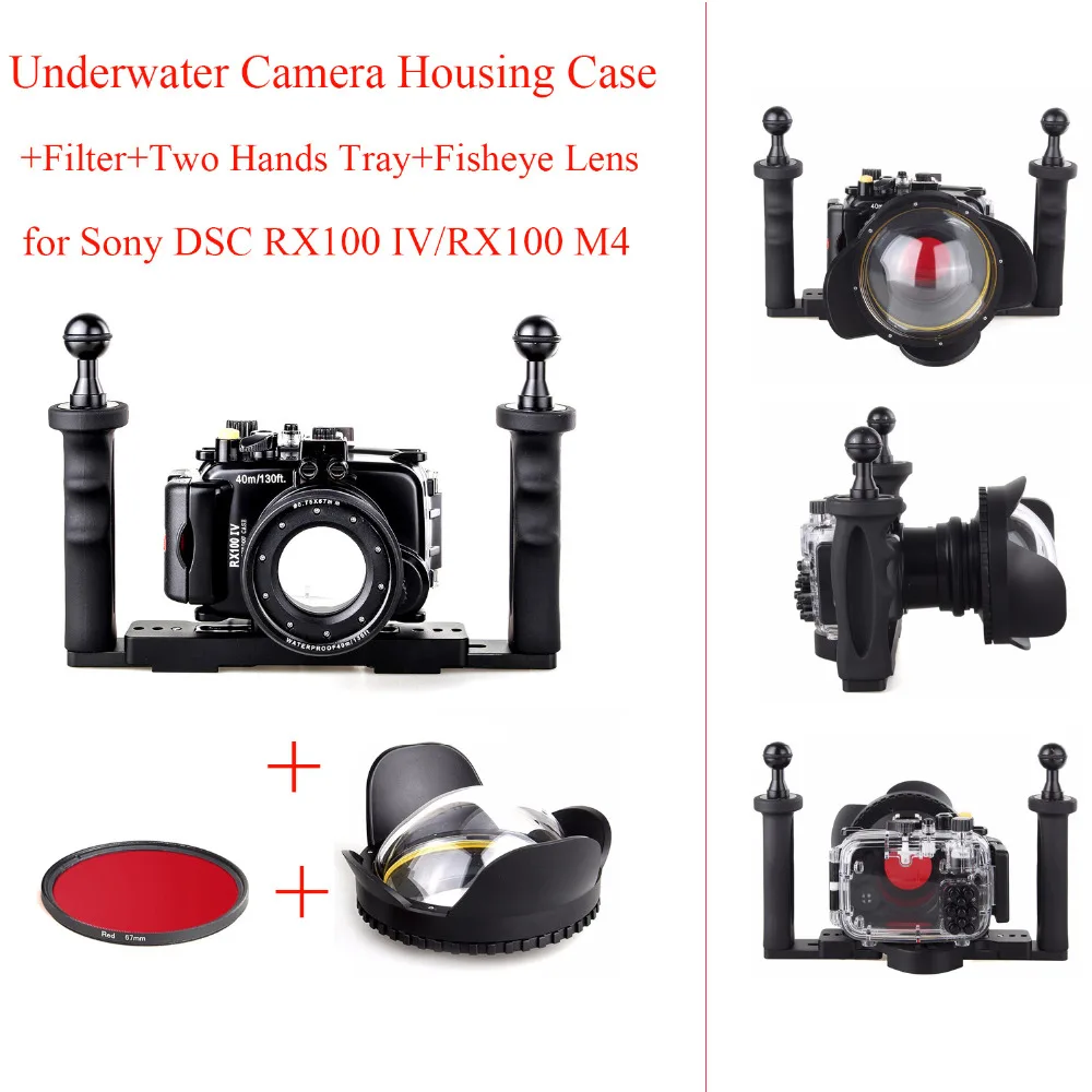 Чехол для подводной Камеры Sony RX100 IV/RX100 M4 40 м/130 футов водонепроницаемые чехлы +
