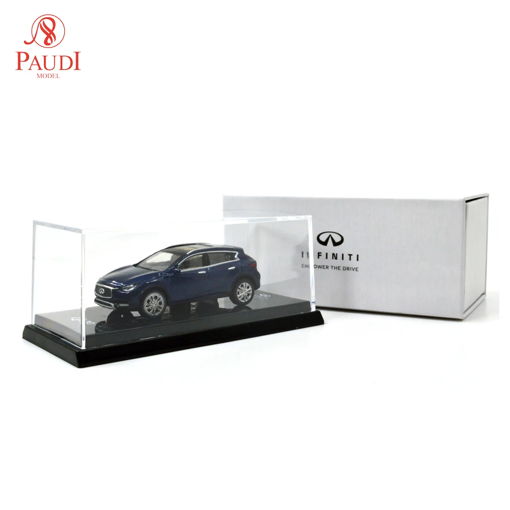 1/64 1:64 1 64 масштаб Infiniti QX30 2017 синяя литая модель автомобиля Оригинальная