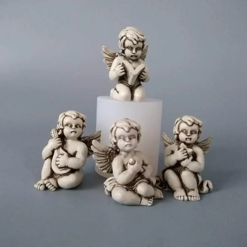 Angel Candle Forms ручной работы гипсокартон силиконовые формы для парафиновых