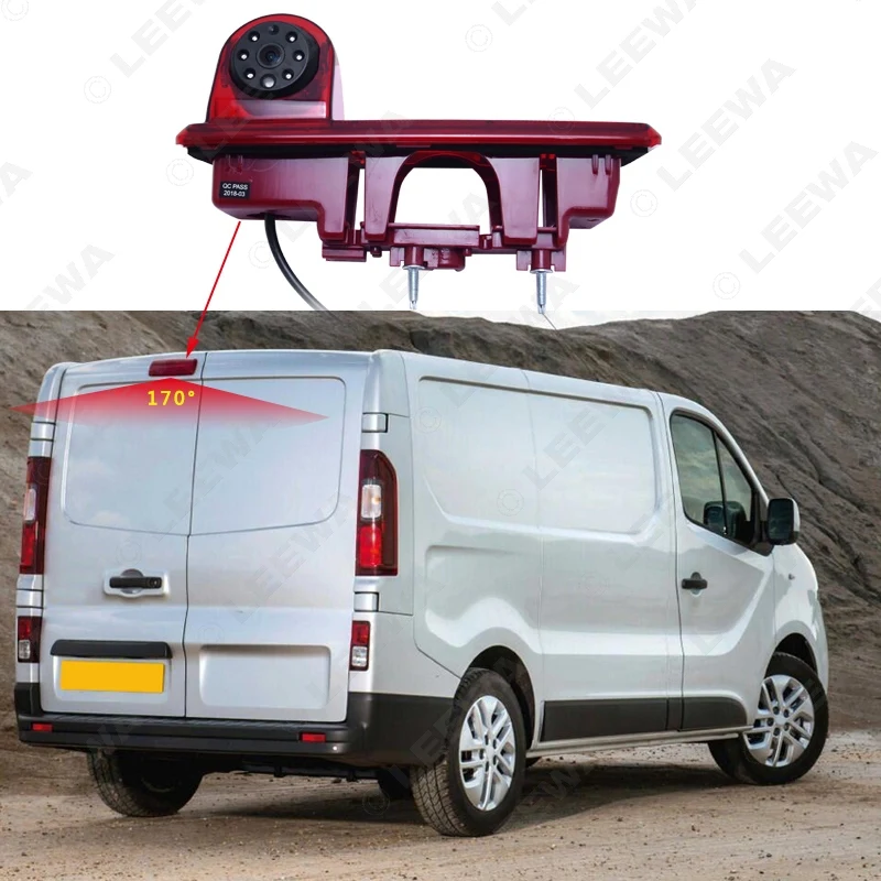 LEEWA HD Автомобильный 6LED ИК тормозной светильник заднего вида/парковочная камера для Opel Vivaro/Renault trafc# CA3459