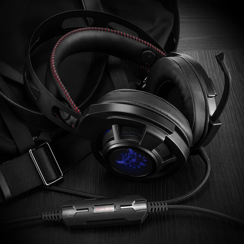 ONIKUMA PC Gamer гарнитура лучшие игровые наушники с микрофоном для компьютера Casque Bass