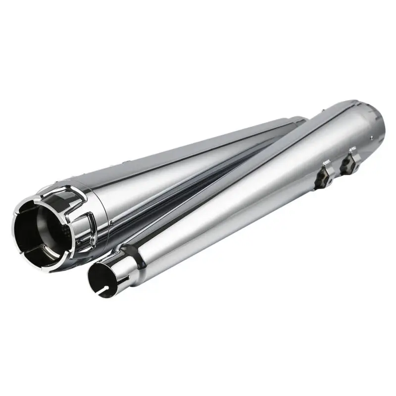 Хромированные матовые черные выхлопные трубы 4 &quotMegaphone для Harley Touring моделей Electra