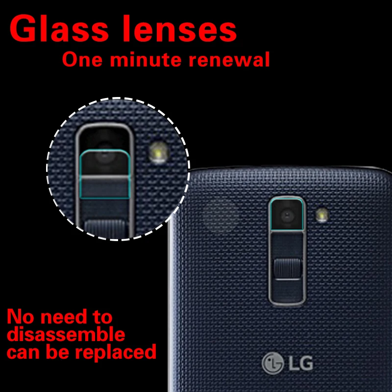 Защитная пленка для задней камеры из закаленного стекла LG K10 5 3 &quot9H Hard 2.5D Rear Camera Lens