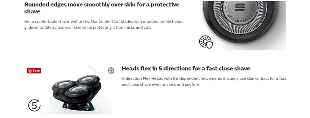 Оригинальная профессиональная Электробритва Philips AquaTouch S5050 с вращающейся 3 головкой с системой защиты кожи Бритва для мужчин