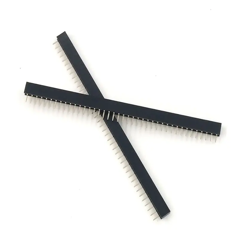 10 шт./лот штыревой разъем 2 мм 40 pin 1x40 1*40 женский Однорядный разъем|pin strip female|4
