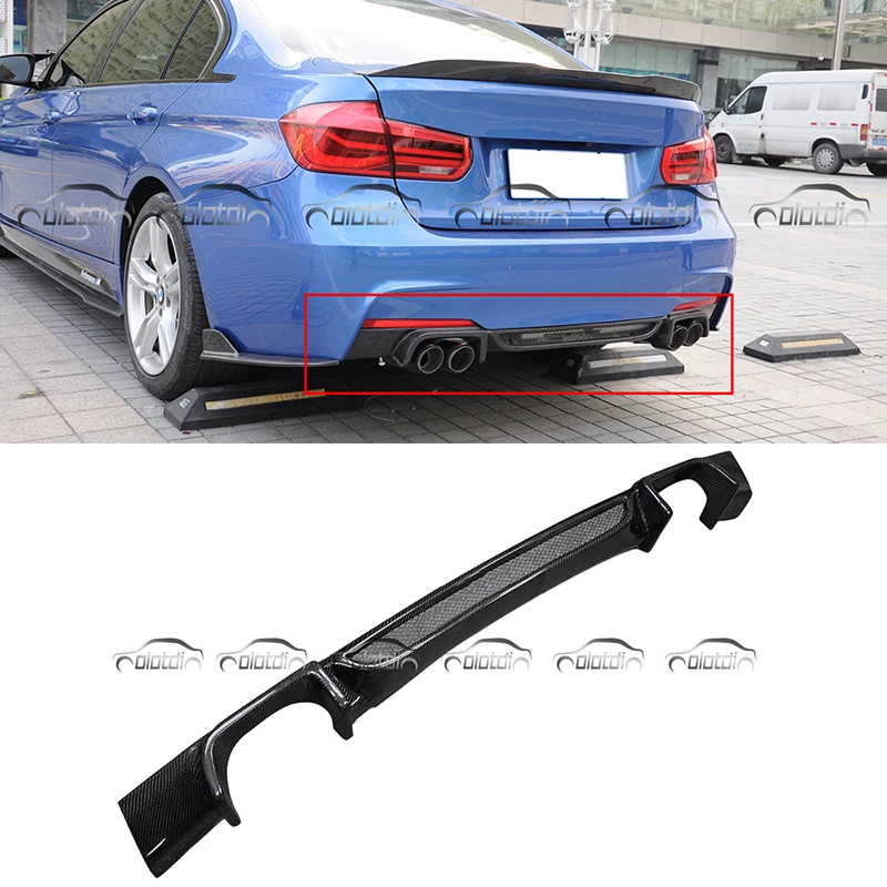 Бампер спойлер задний губ Диффузор для BMW F30 M Tech Sport посылка выхлопных наконечника