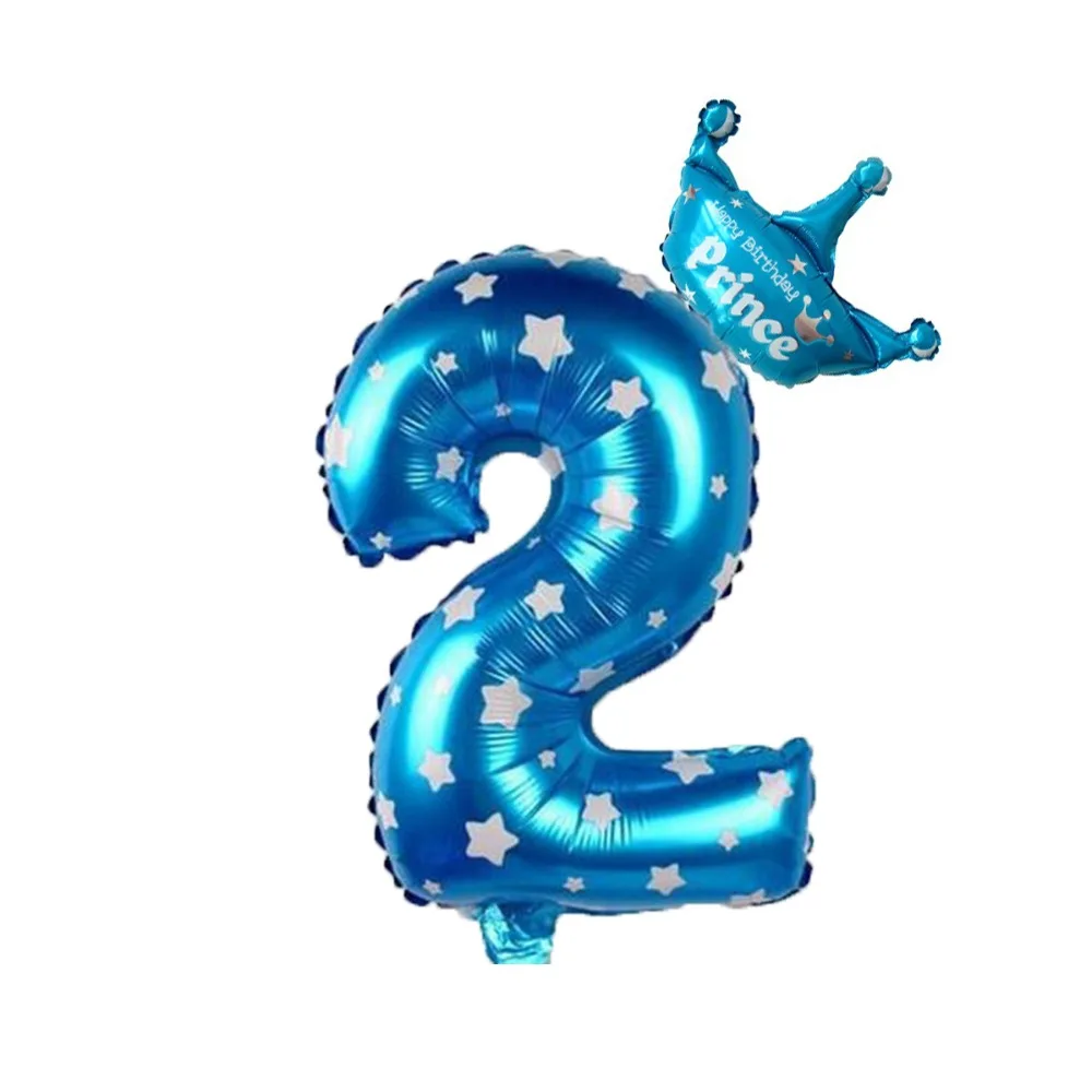 Йориу 30 дюймов Babyshower синий розовый номер фольгированные гелиевые шары 1 2 3 4 5 6 7 8 9