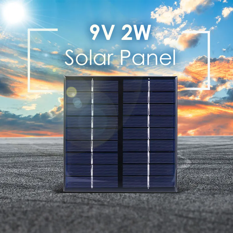 Overfly 9V 2W 5V 0.15W Solar Panel Standard Epoxy polycrystalline Silicon DIY Battery Power Charge Module Mini Cell Toy | Электроника