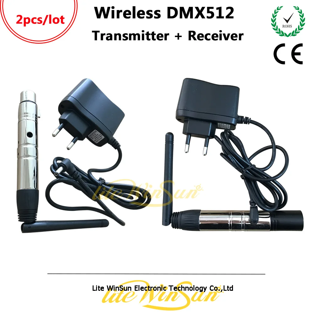 Litewinsune 2 шт. Бесплатная доставка 4G ISM DMX512 беспроводной 3 контакта XLR передатчик