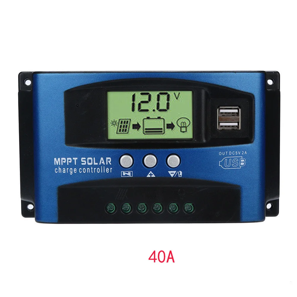 Charge LCD Display Regulator Solar Controllers Tracking Protect Battery Automatic Focus Home Panel Equipment MPPT | Обустройство дома