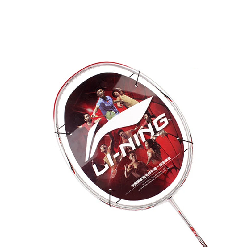 Подлинная Li Ning 80TF 3D брейк-фри профессиональная ракетка для бадминтона с полным углеродным волокном ультра-легкая одностворчатая ракетка