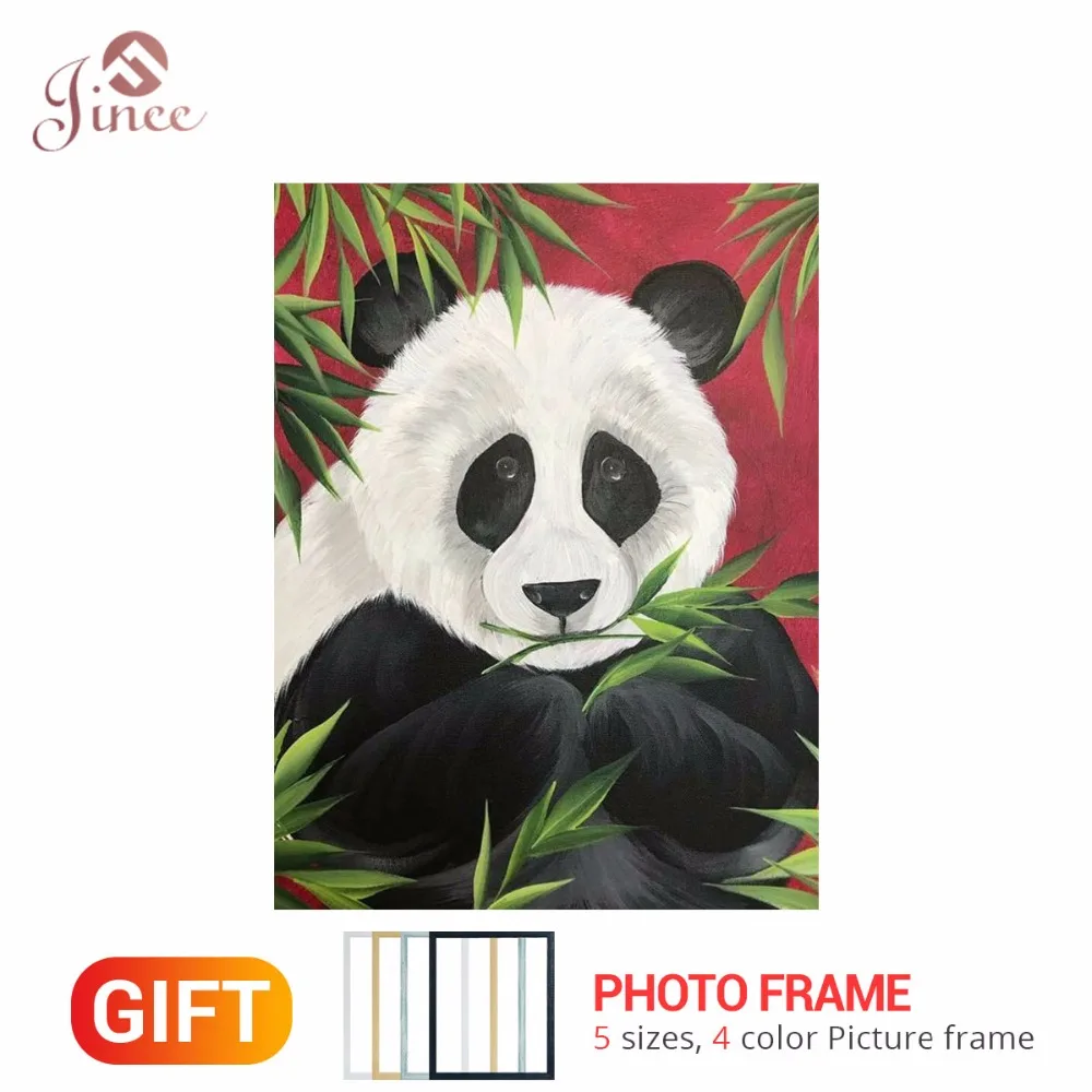 

Frame Diamond Painting Cross Stitch Kits 5D Diamond Embroidery Animal Panda Home Decor Full Square Diamond Mosaic Pictures