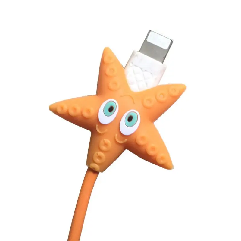11 Милый usb-кабель для зарядки в форме насекомых, мягкий силиконовый кабель для передачи данных, защитный Шнур для iPhone, аксессуары для смартфонов - Цвет: 11