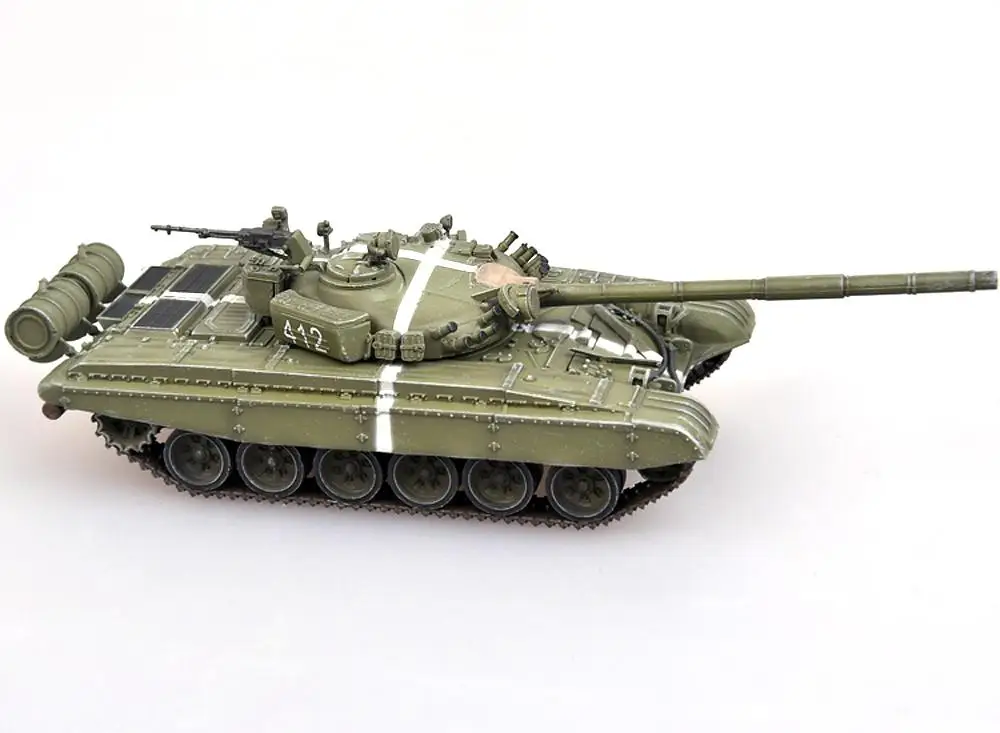 Советская армейская T-72A 1: 72 Готовая модель танка без литья под давлением |