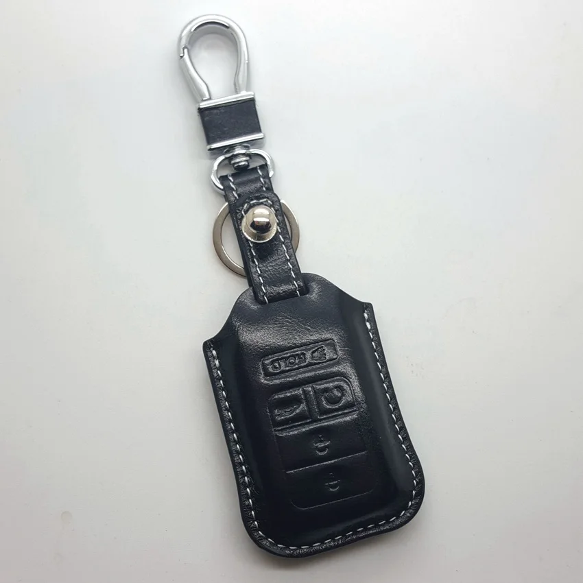 Кожаный чехол для брелка с ключом Honda Civic 2016 Cr-v Accord 2017 2018 2019 Pilot HRV Автомобильный
