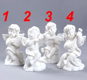 Форма силиконовая 3D для музыканта и свечи ангела, форма для глины ангела, детские силиконовые формы для торта, декоративные инструменты, формы для ароматического камня PRZY, 4 шт.