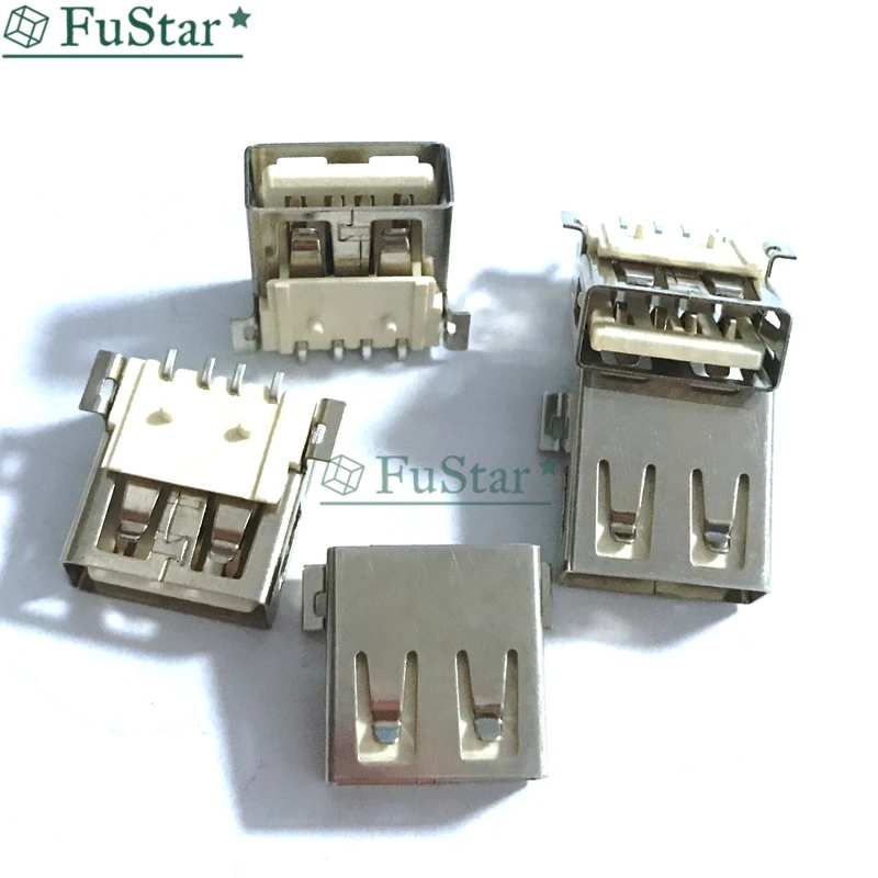 10/20 шт. стандартные женские паяльные разъёмы USB типа А разъем для печатной платы