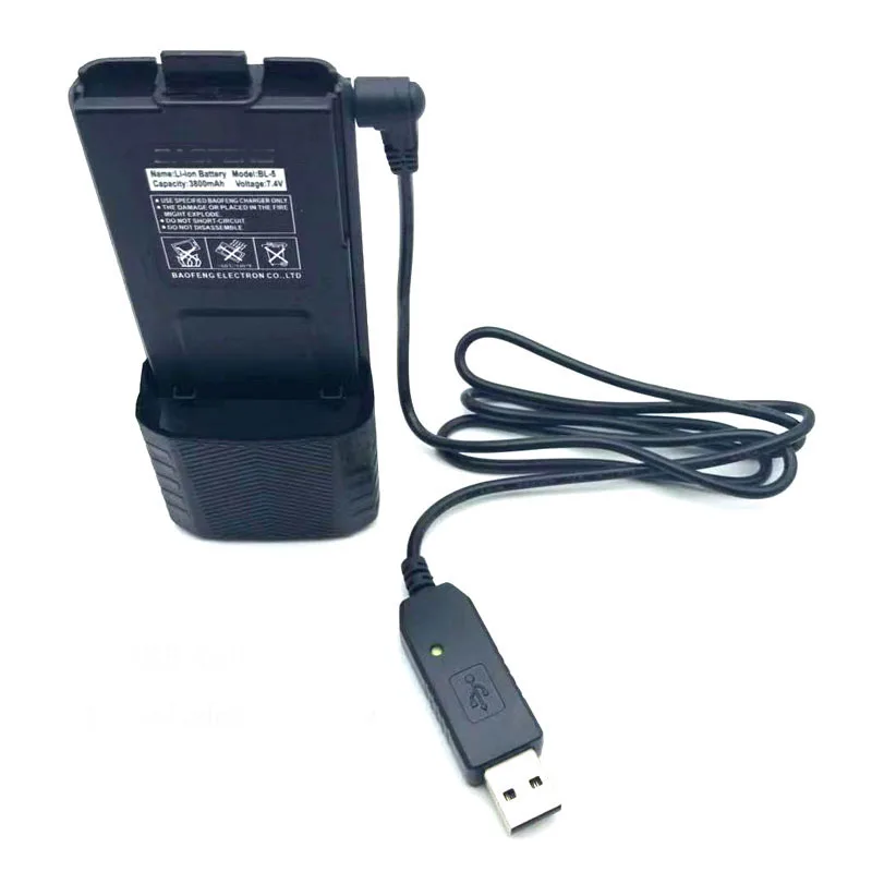 Набор UV 5R BL 5L 7 4 В 3800 мАч аккумуляторная батарея с usb кабелем для оригинального BAOFENG