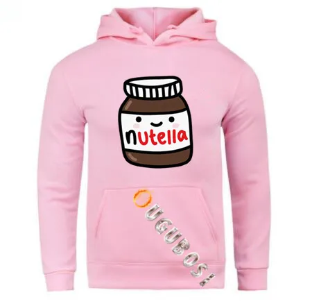 100% хлопковая толстовка с принтом брендовая одежда футболки Nutella банку рисунок