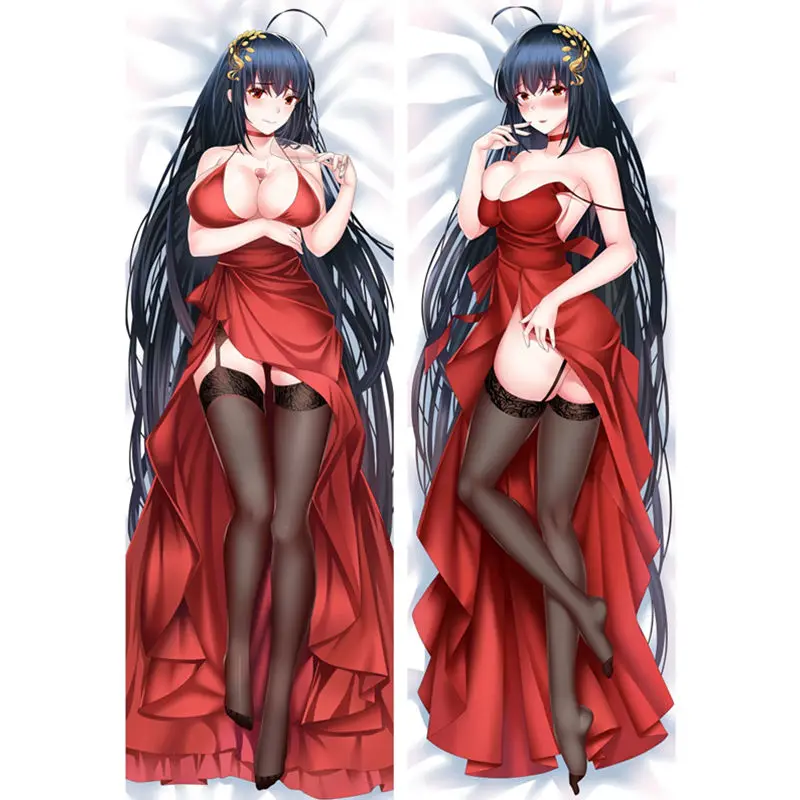 

60x180CM Anime Game Azur Lane Pillow Covers Azur Lane Dakimakura Case Skin Peach 3D Double-sided Bedding Hugging Body Pillowcase
