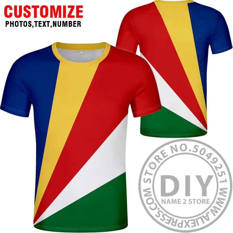 SEYCHELLES футболка diy Бесплатная изготовление под заказ имя номер syc Национальный