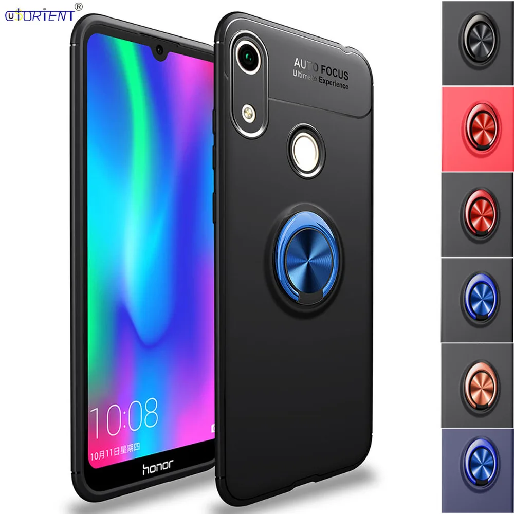 Чехол-бампер для Huawei Honor 8A с металлическим кольцом модель Y6 2019 подставка