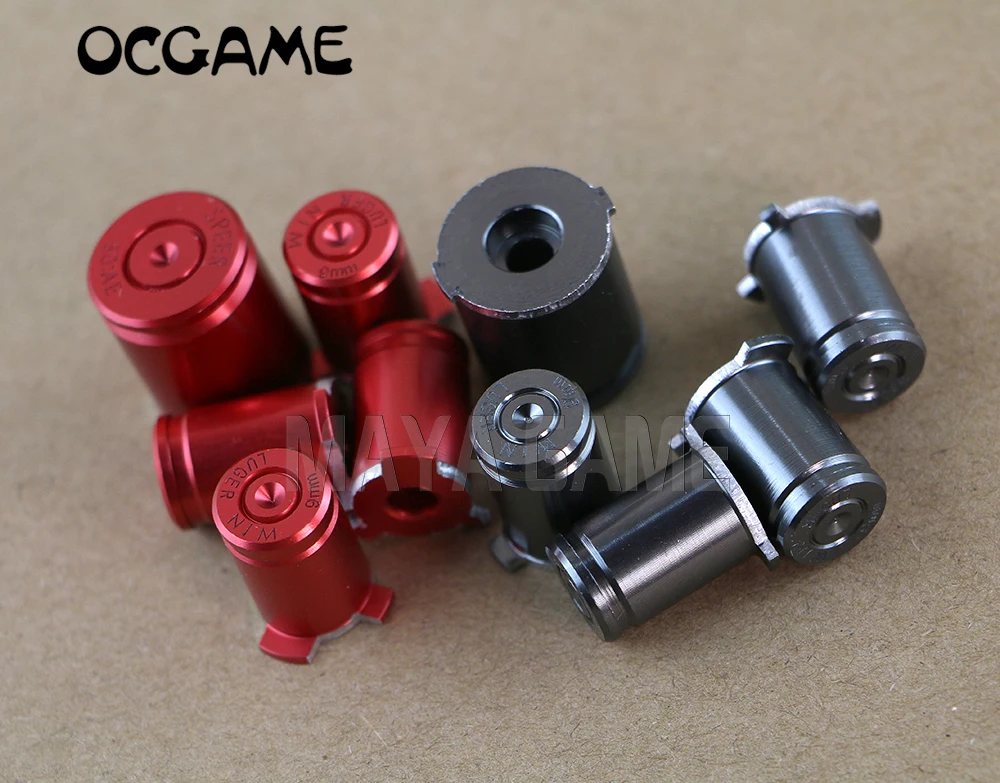 

OCGAME 20sets/lot Metal Alloy ABXY with Guide Button 9mm Bullet Style for XBox360 xbox 360 Controller