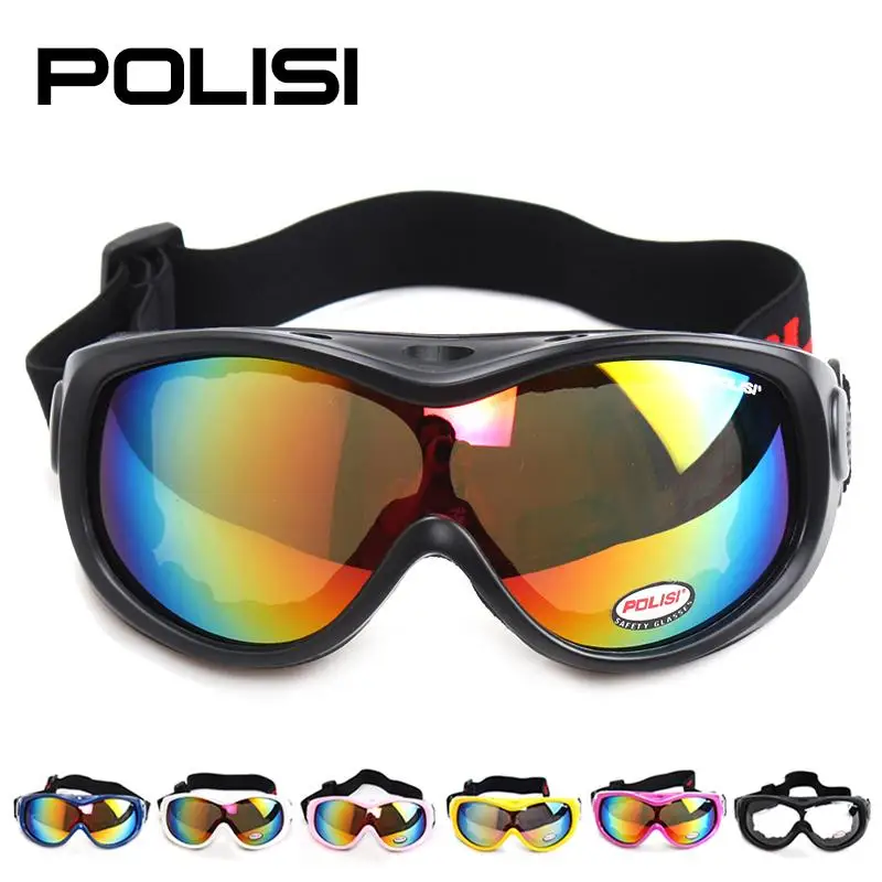 POLISI/Детские лыжные очки для сноуборда с защитой UV400 противотуманные линзы зимние