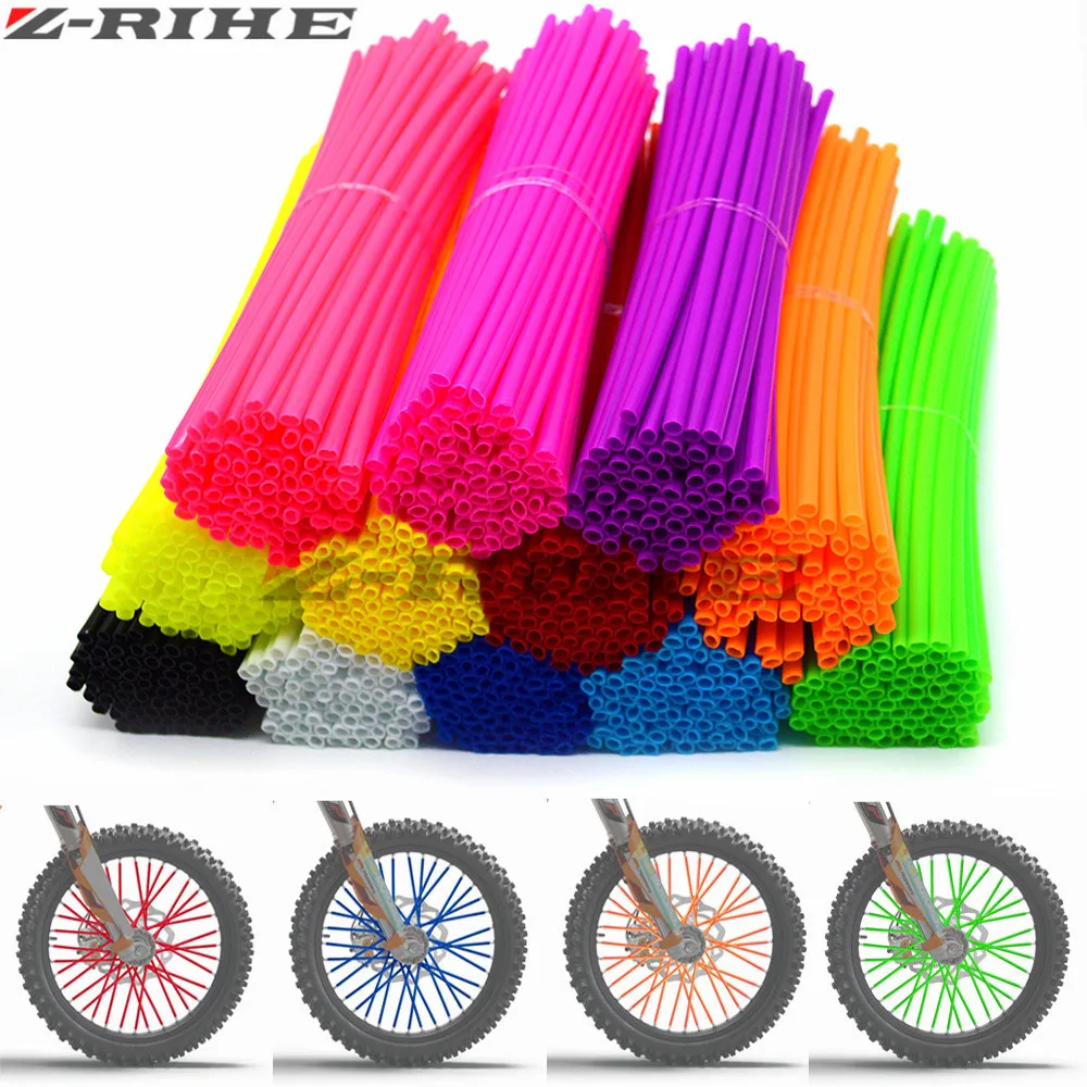 

72 pcs Universal Moto Dirt Bike Enduro Off Road Wheel RIM Spoke Skins covers for EXC EXCF EXC F 125 250 450 500 KAWASAKI