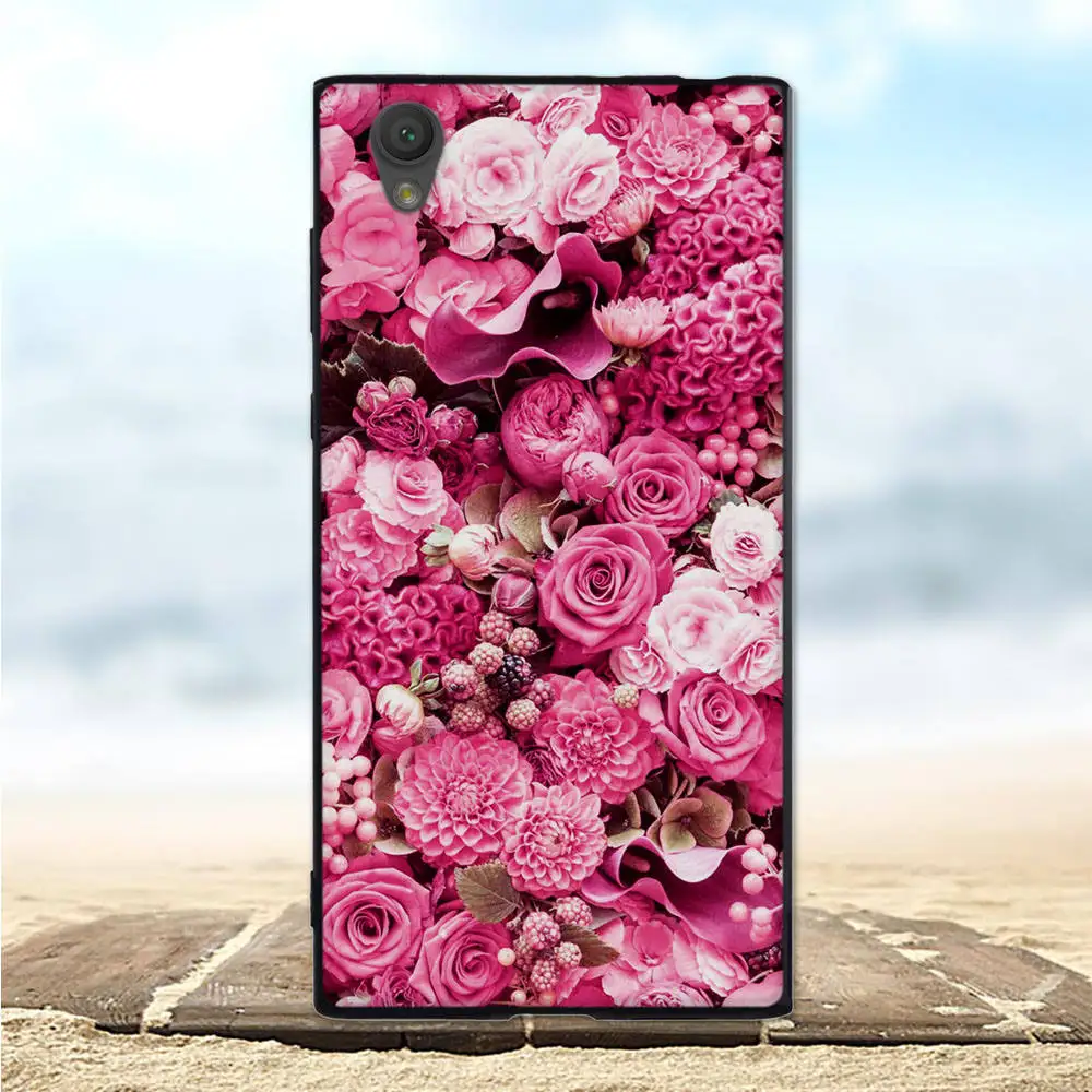 Чехол для Sony Xperia L1 с 3D милым цветком сумка G3311 G3312 G3313 мягкий силиконовый чехол