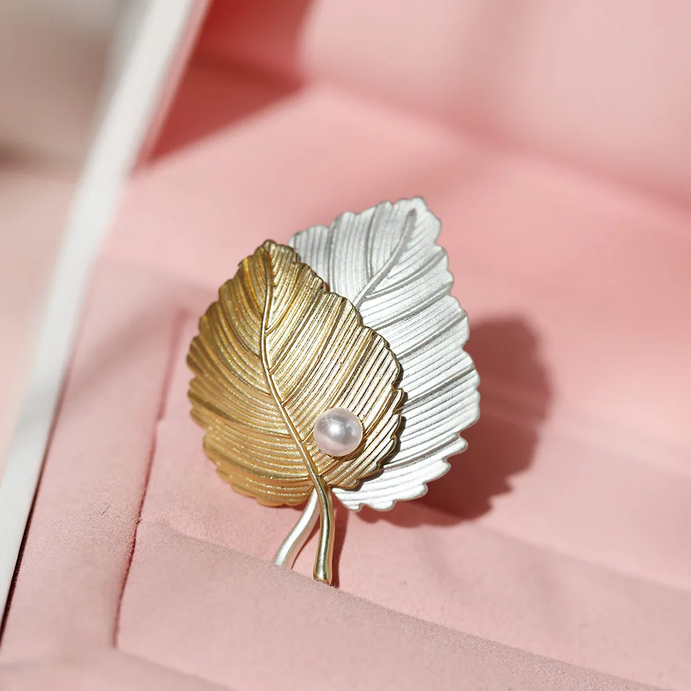 Женские броши Seven Candy Leaf брошь с двойным Кленовым листом модные аксессуары
