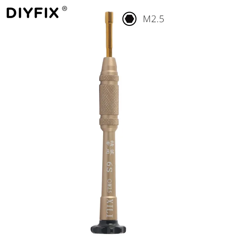 

DIYFIX Precision 2.5mm Hexagon Hex Socket Head Screwdriver for iPhone 6S Middle Plate Logic Board Repair Hand Tools
