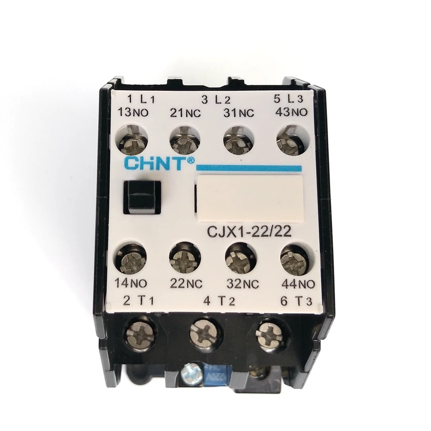 

Оригинальные CHINT CJX1-22/22 2NO + 2NC контактор переменного тока 50 Гц AC220V AC380V AC110V AC36V AC24V (3TB)