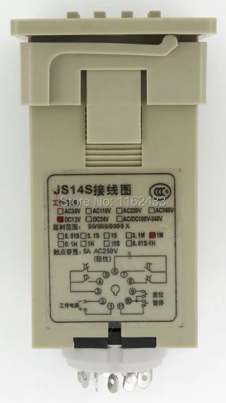 JS14S-4 DC 12V 9999min on-delay DPDT реле времени JS14S 12VDC 9999m таймер задержки | Обустройство дома