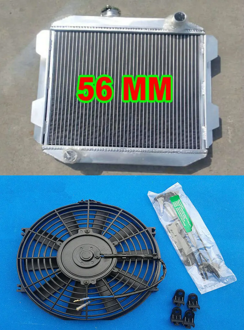 Алюминиевый радиатор и вентилятор для Ford Капри II Mercury MK1 2600/2800 V6 LHD 1971-1977 MT комплект