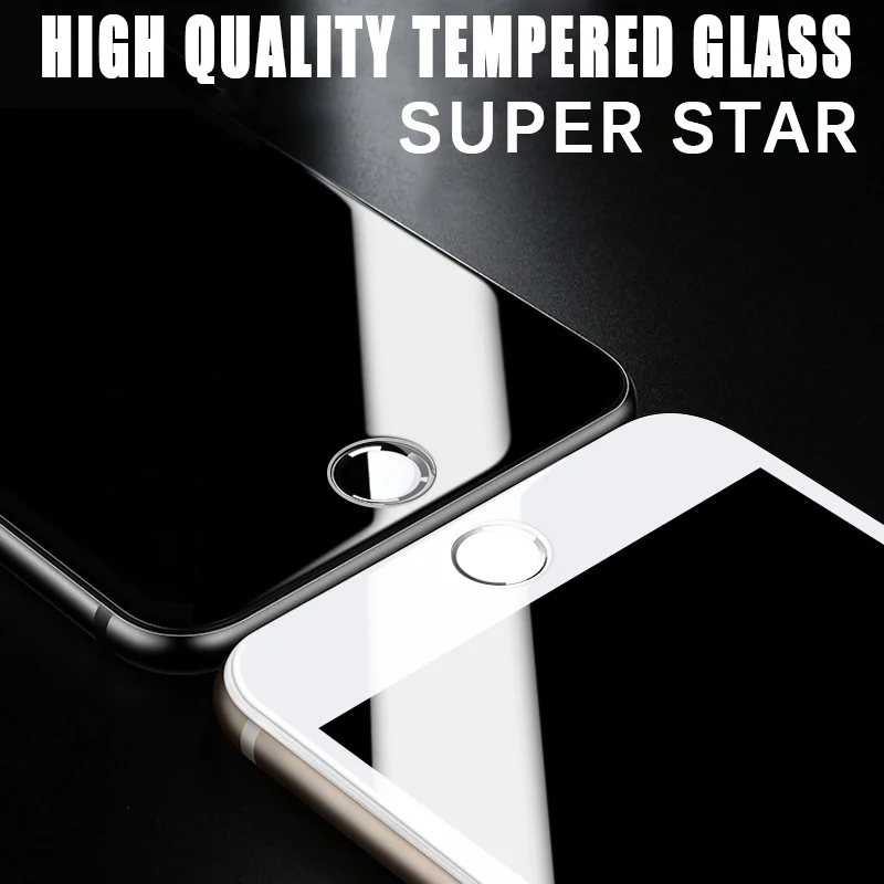 9D полное покрытие закаленное стекло для Apple IPhone 8 Plus защита экрана защитное 6 XS Max X