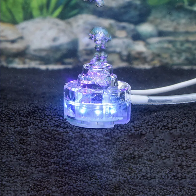 7colors Waterproof LED Light Multi Color Fish Tank Lamp Submersible Mini Aquarium Lights Bubble Aeration Underwater lighting