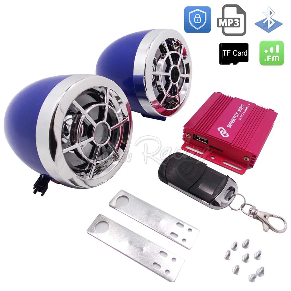 Мотоцикл аудио Радио Bluetooth плеер карты памяти USB FM MP3 Динамик стерео Moto