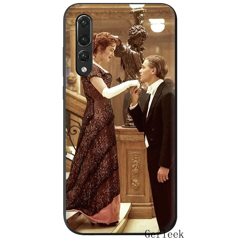 Черный мягкий Уретановый Термопластик (tpu) фильм Титаник чехол для Huawei P8 P9 P10 Lite P20
