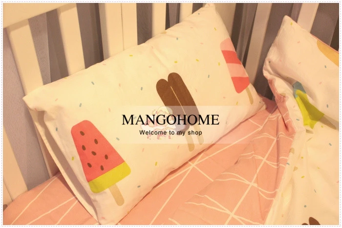 Набор постельных принадлежностей для детской кроватки 3 шт./компл. 100% хлопок