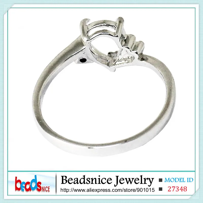Кольцо из серебра 925 пробы с полу креплением|ring diy|semi mount ringring ring |