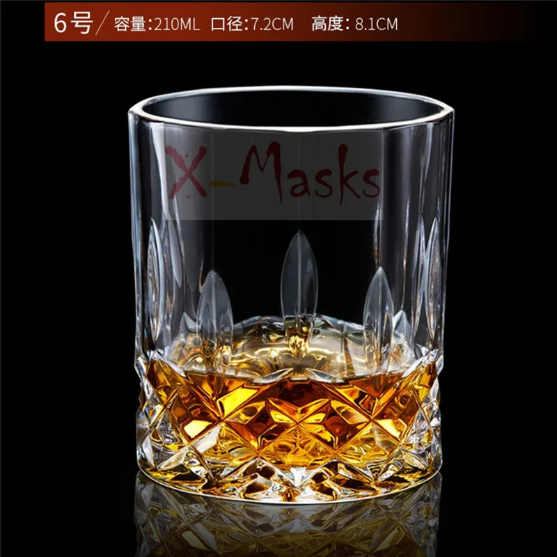 Хрустальный стакан для виски, чашка для вина, бокал es tazas garrafa voot vidrio bardak verre copas vino copas cristal szklanki водка bicchieri - Цвет: 6